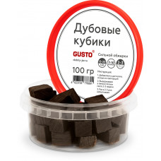Дубовые кубики сильной обжарки GUSTO 100 грамм Дубовые кубики сильной обжарки GUSTO 100 грамм