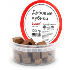 Дубовые кубики средней обжарки GUSTO 100 грамм Дубовые кубики средней обжарки GUSTO 100 грамм