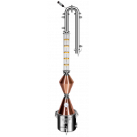 Дистиллятор Добрый Жар "Абсолют VIP" (конус и лампа медь)